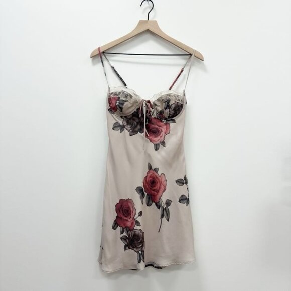 NWT Princess Polly Carisa Mini Dress in Cream - 6 - Picture 1 of 11